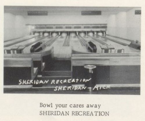 Sheridan Lanes - 1960 Sheridan High School Yearbook (newer photo)